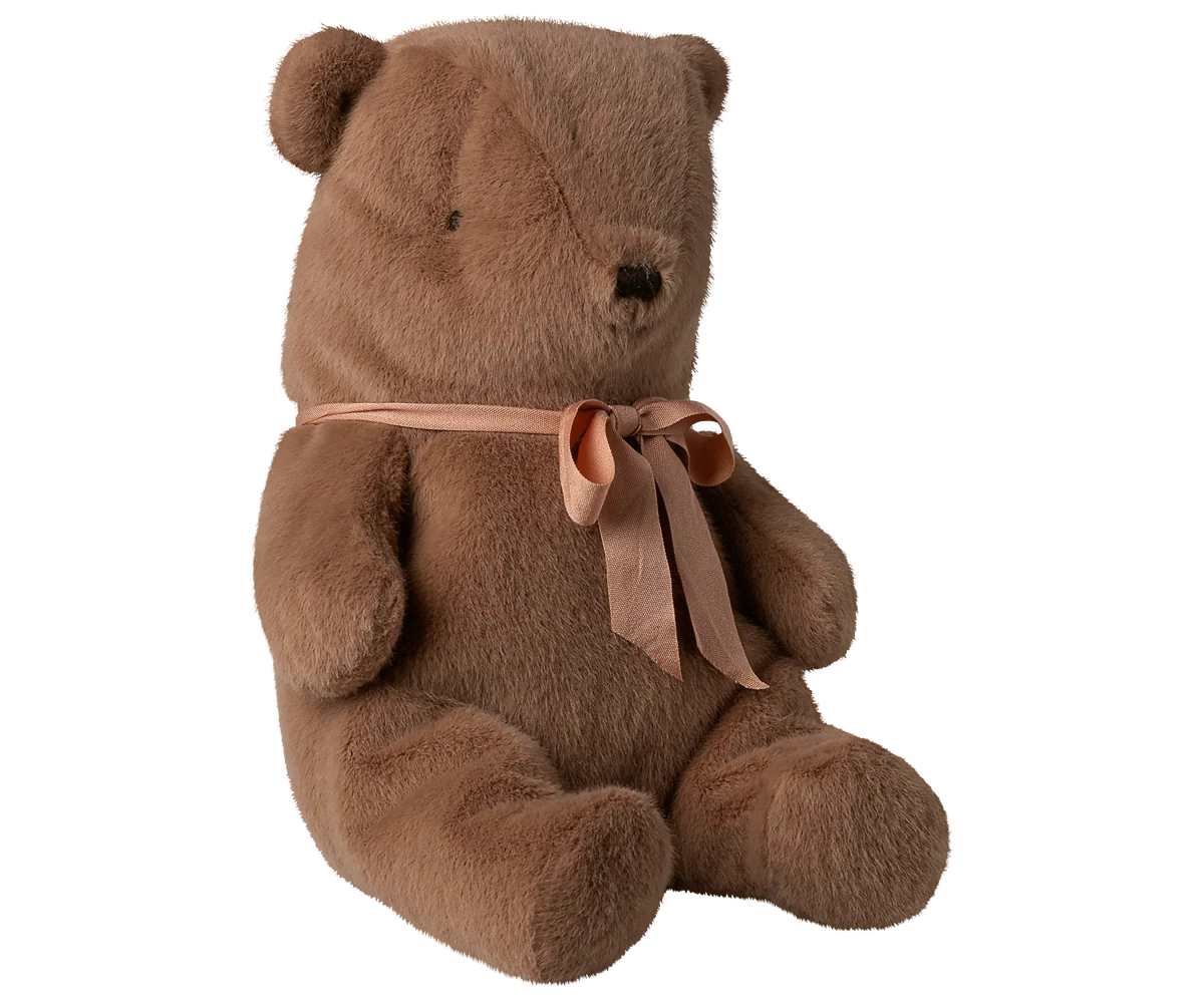 Teddy Bear Plush, Med -Soft Brown