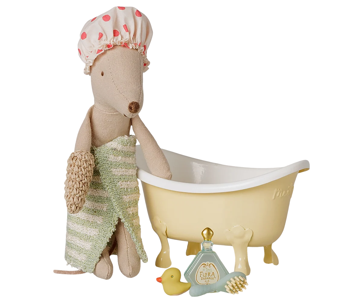 Bathtub Set, Mouse Yellow