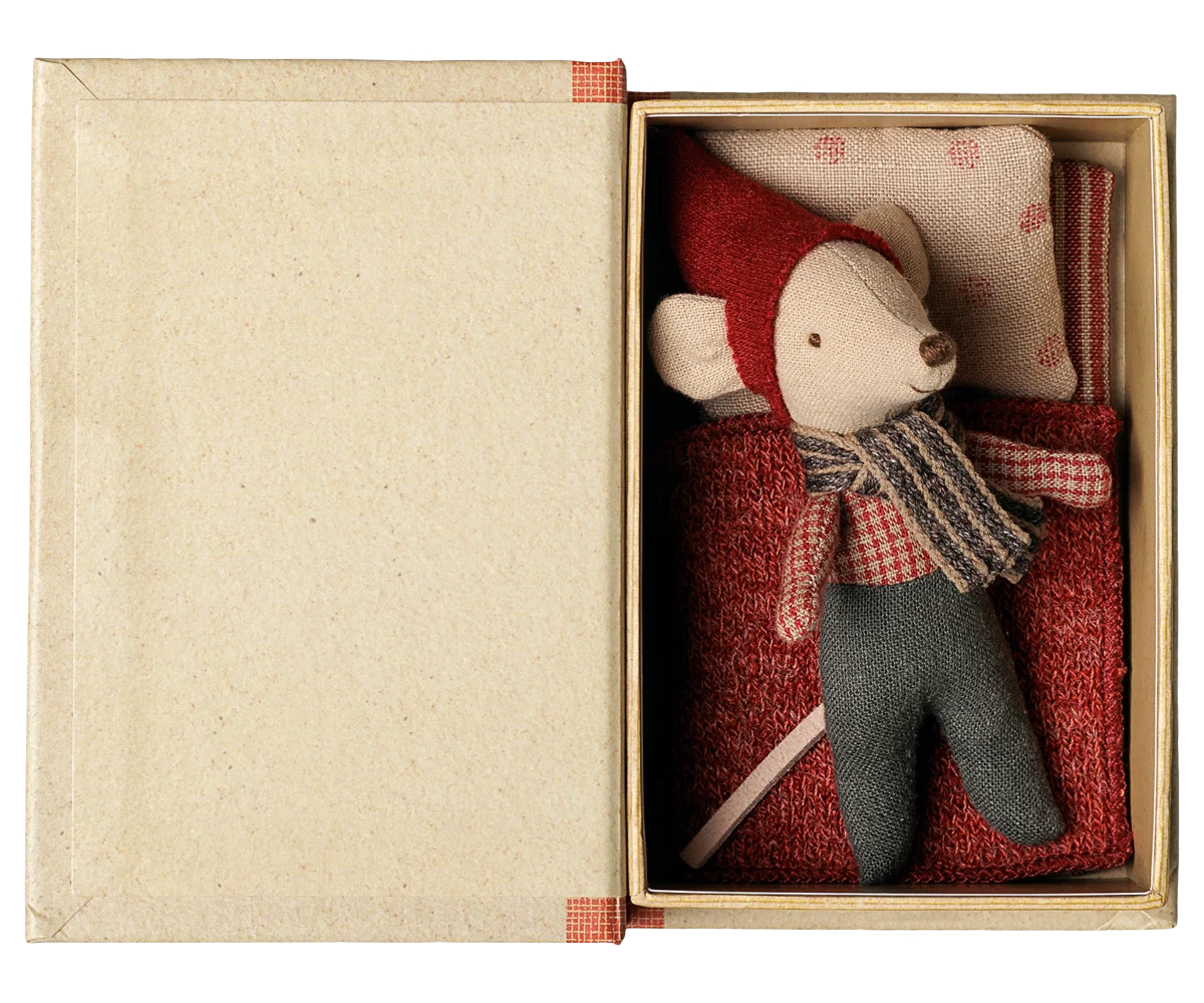 Christmas mouse, Baby in book