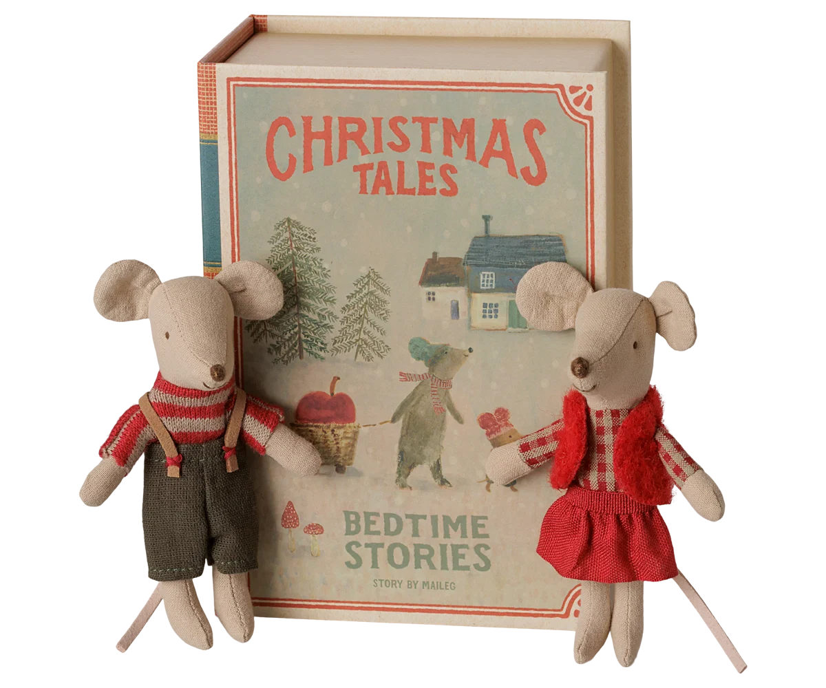 Christmas Twin Mice , Little Sister and Brother Book