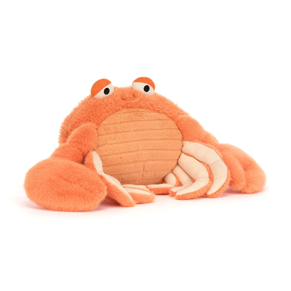 Pinchsnap Crab SS26 by JellyCat, the fluffy and cute pillow tester committed to comfort and relaxation.