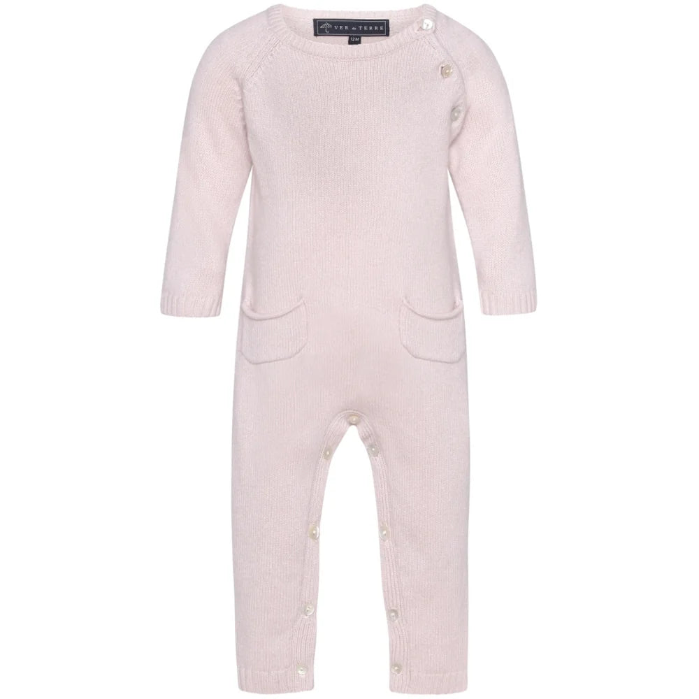 Cashmere Sweater Longall Set Pink