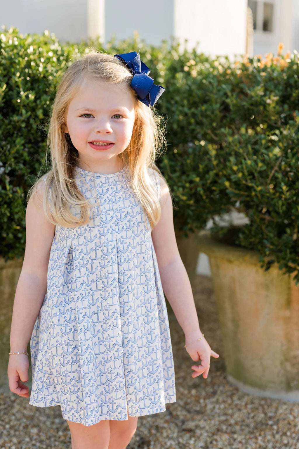 Penny Pleat Dress Anchors Knit