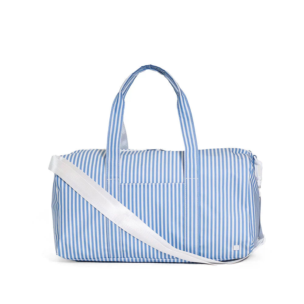 Weekender Duffle Bag in Pimlico Stripe Chambray