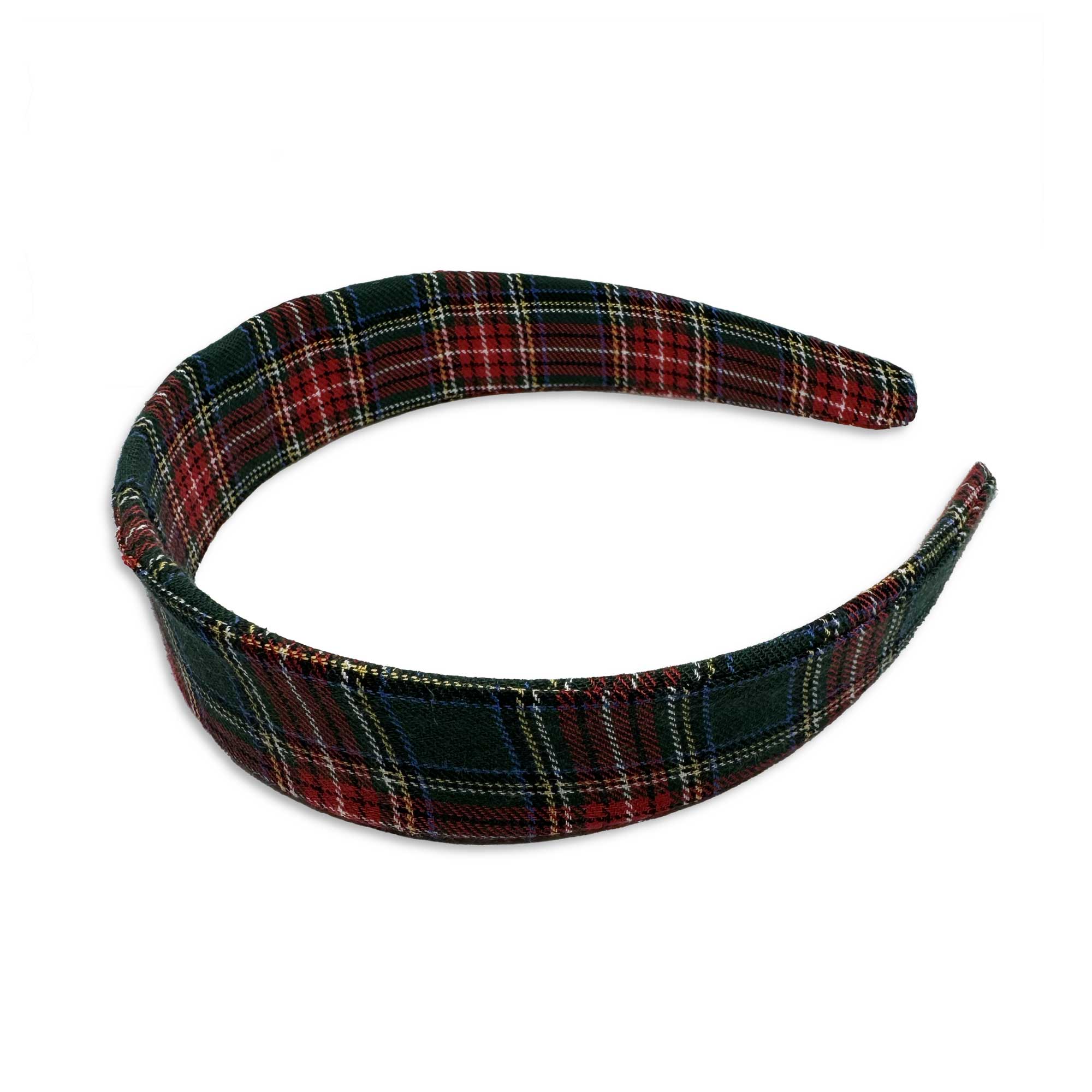 Plaid headband - Forest Green