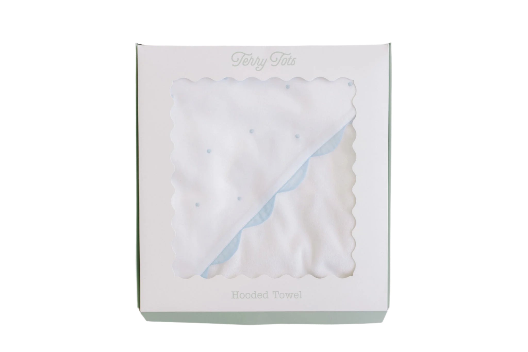 Hooded Towel – Blue Dots