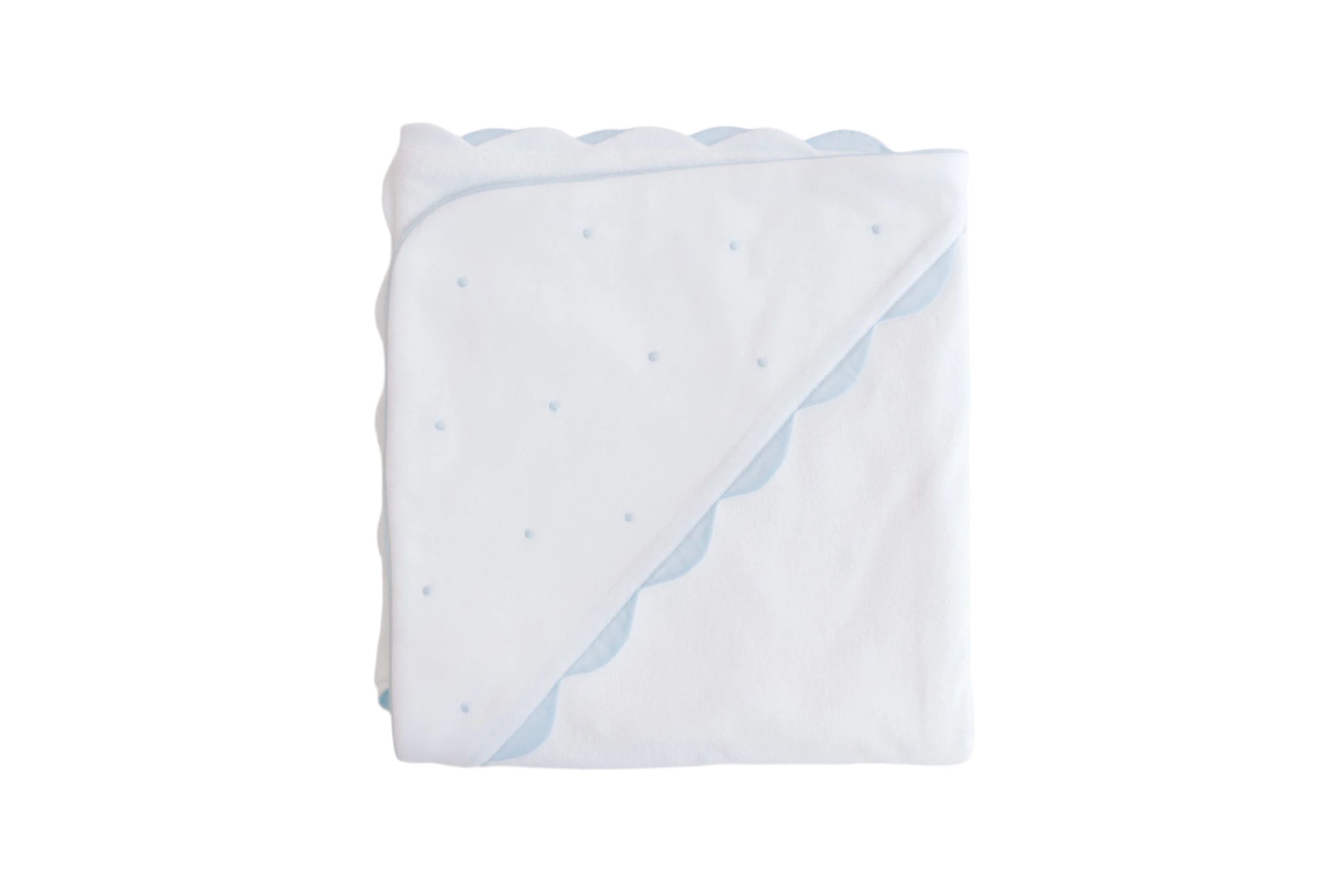 Hooded Towel – Blue Dots