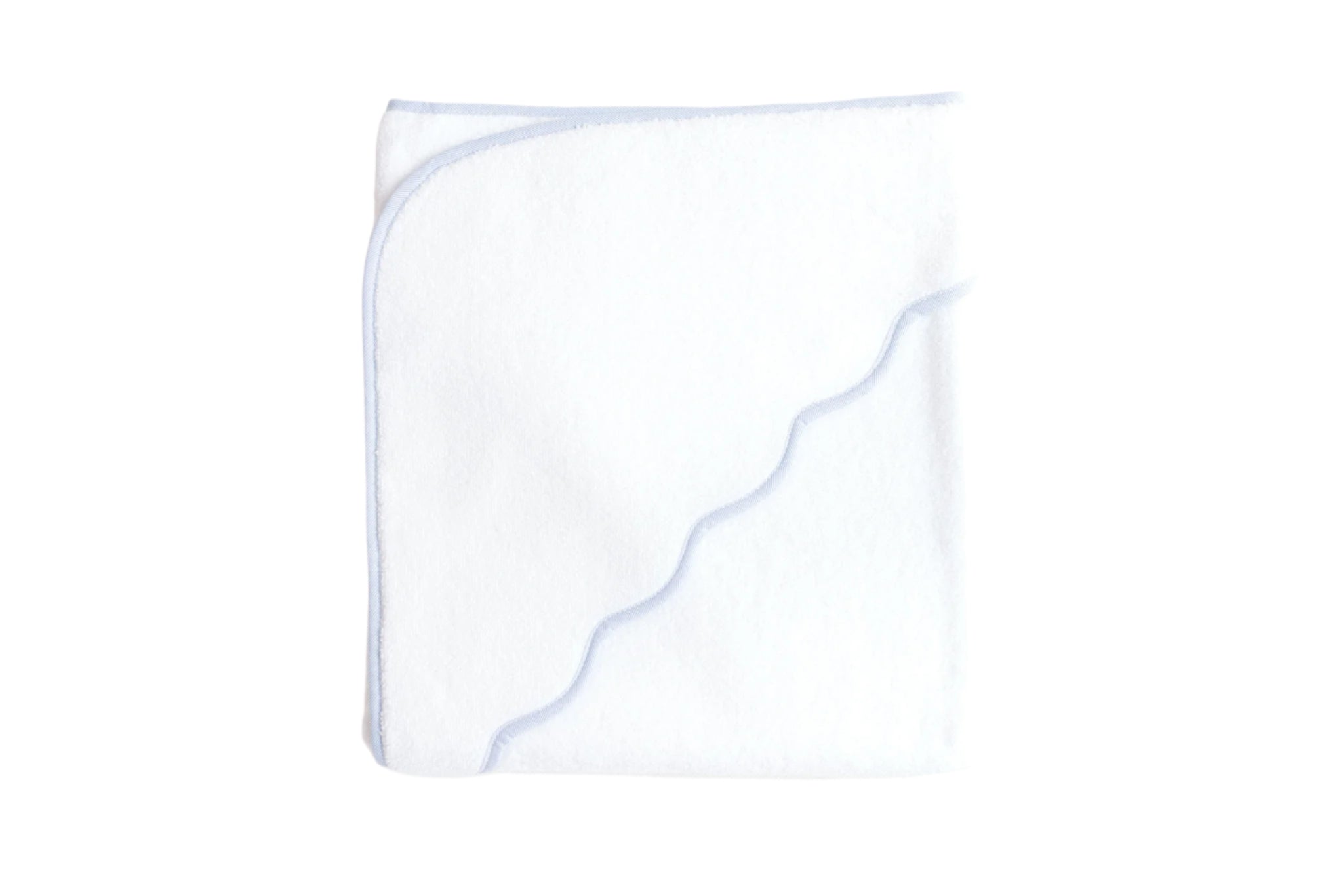 Hooded Towel – Blue Pinstripe