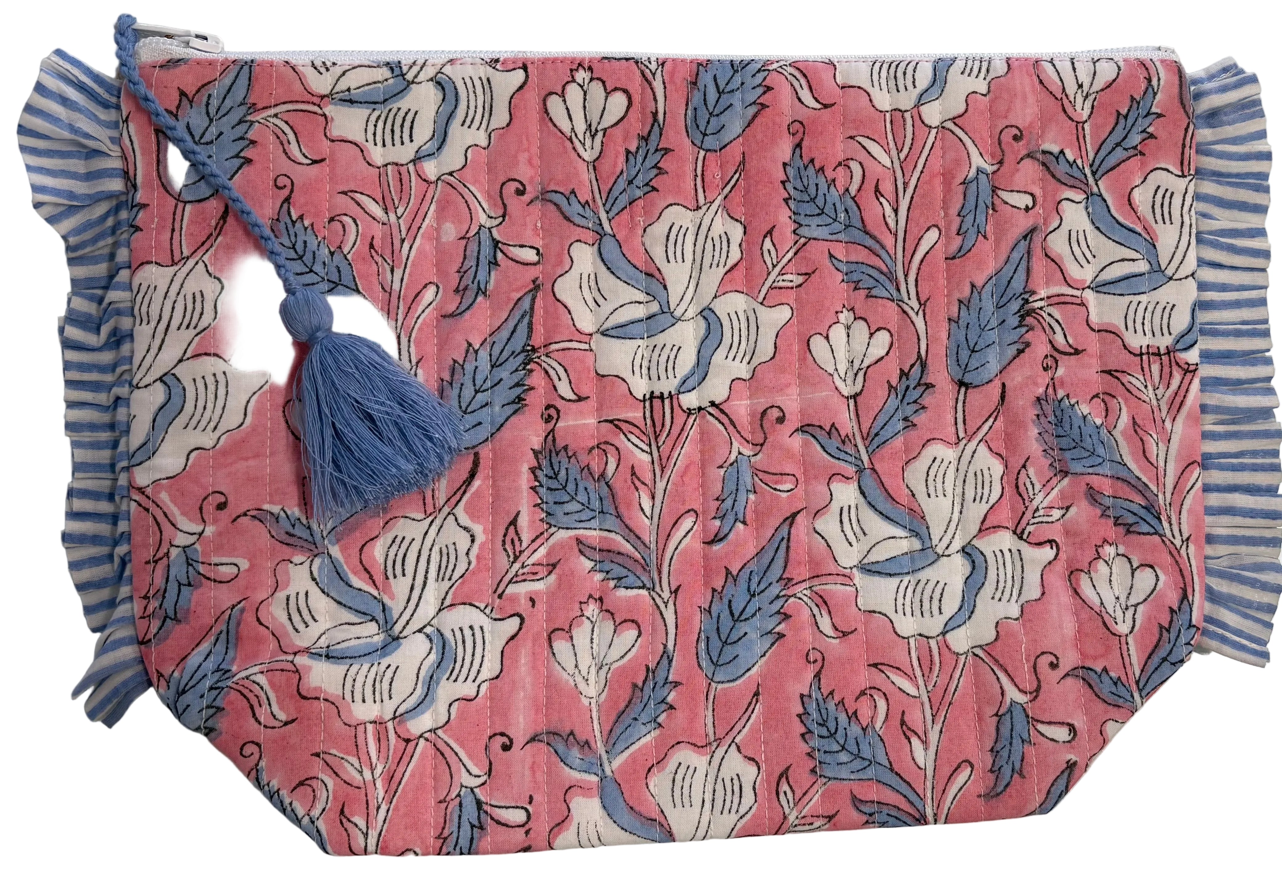LA PLAGE RUFFLE POUCH BLOSSOM