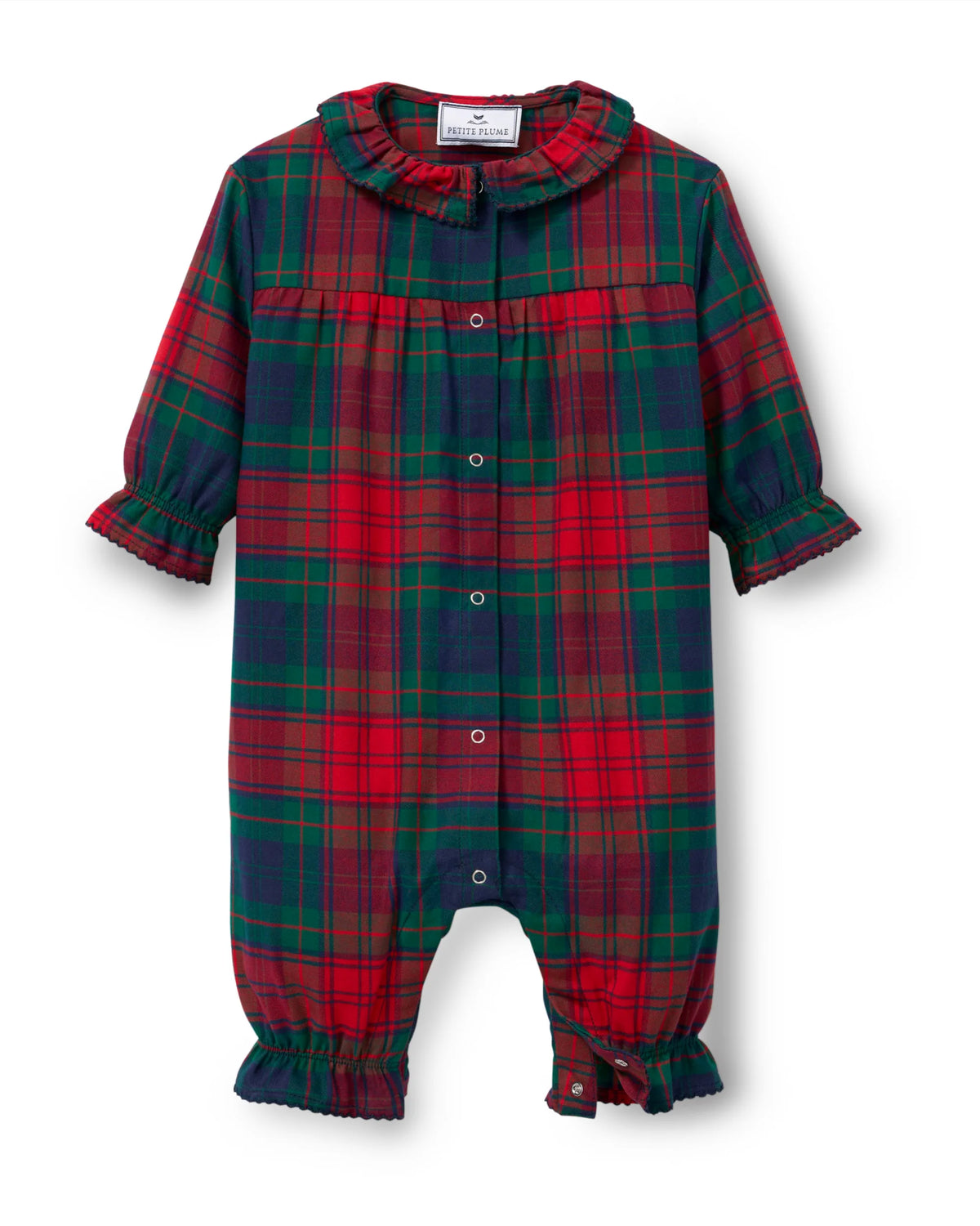 Baby Twill Madeline Romper in St. James Tartan