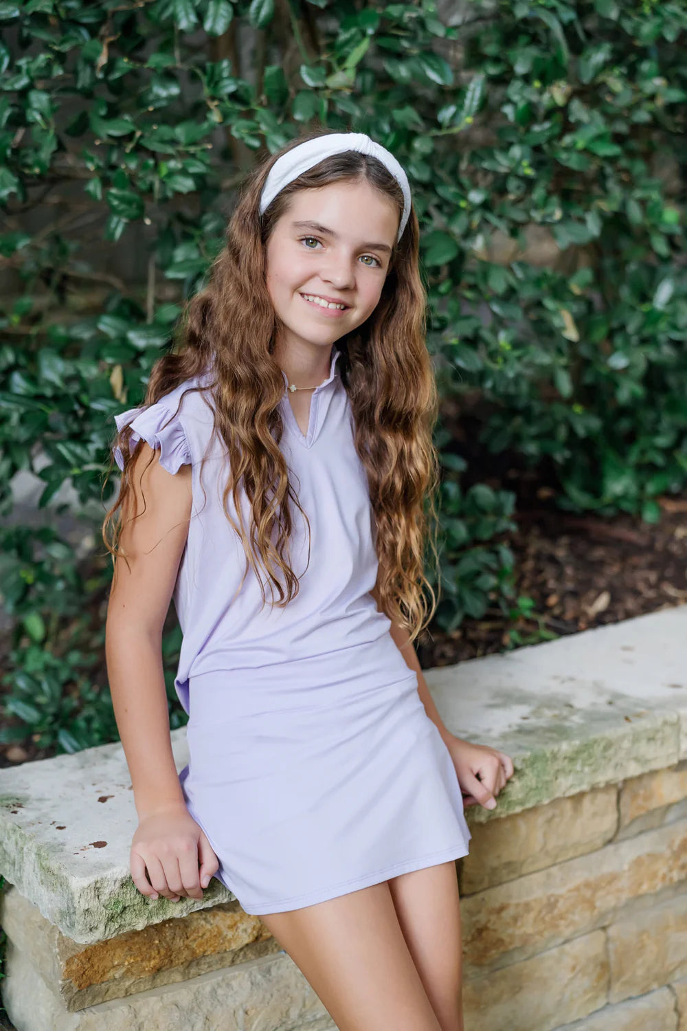 Ellie Performance Top in Lavender