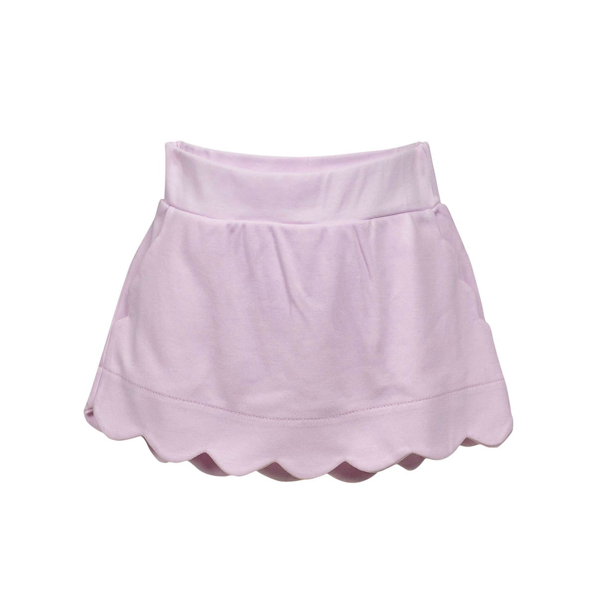 Pink Pima Scallop Skort