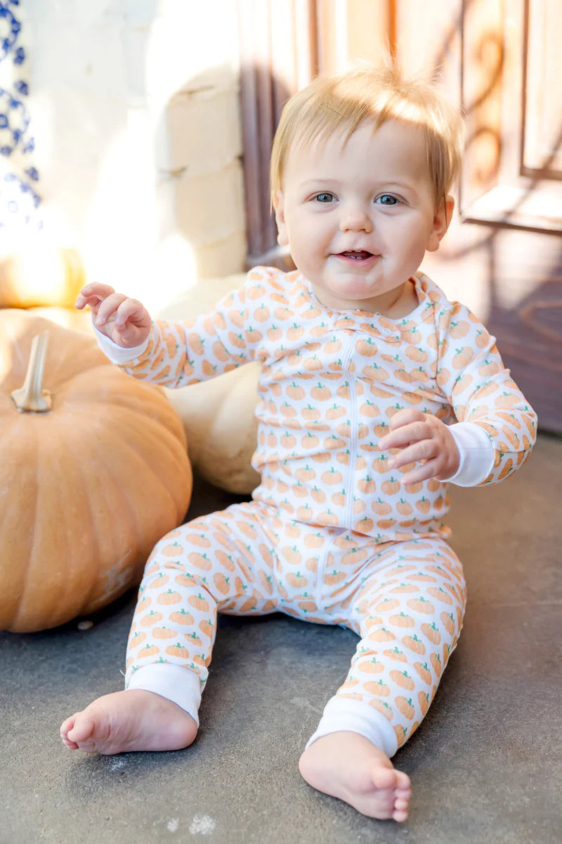 Parker Zipper Pajama Harvest Pumkin