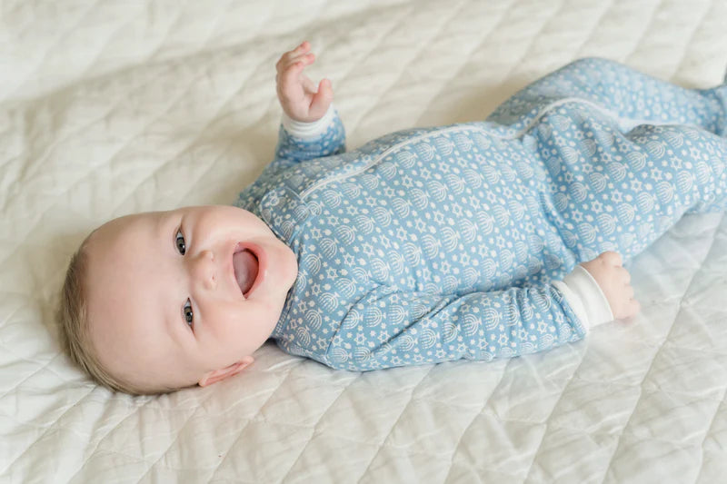 PARKER PIMA COTTON ZIPPER PAJAMA - HAPPY HANUKKAH