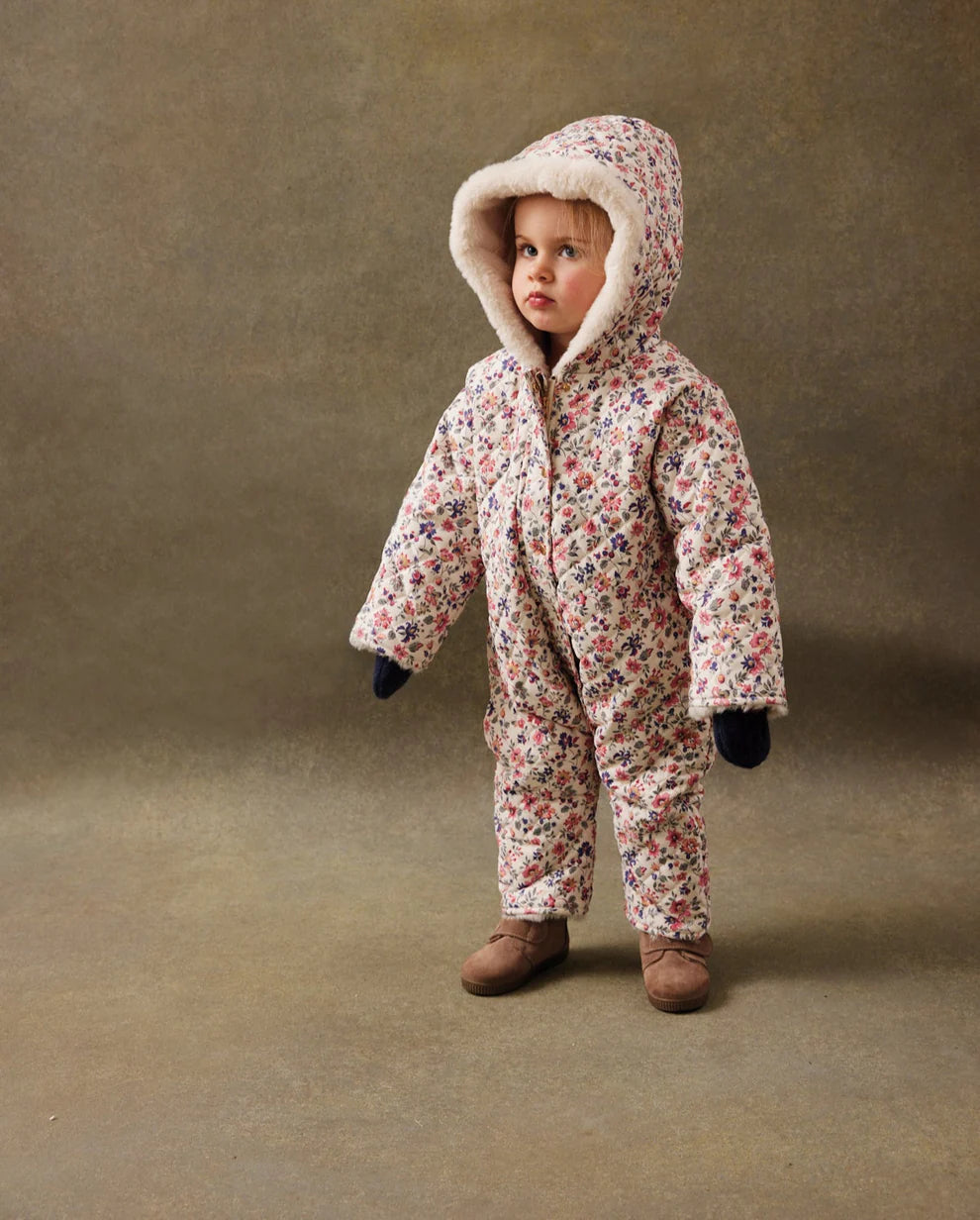 Kirina Pilot Jumpsuit in Cream Wild Flowers