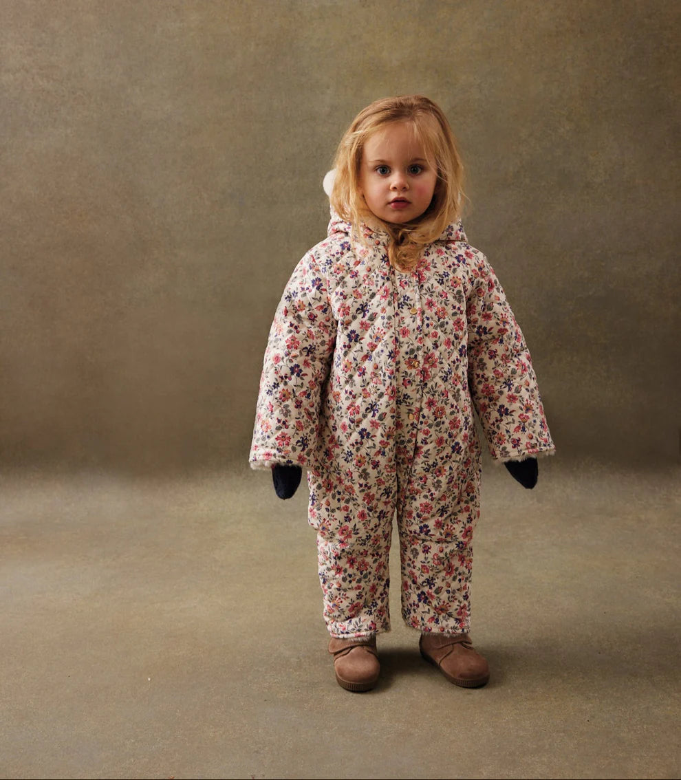 Kirina Pilot Jumpsuit in Cream Wild Flowers