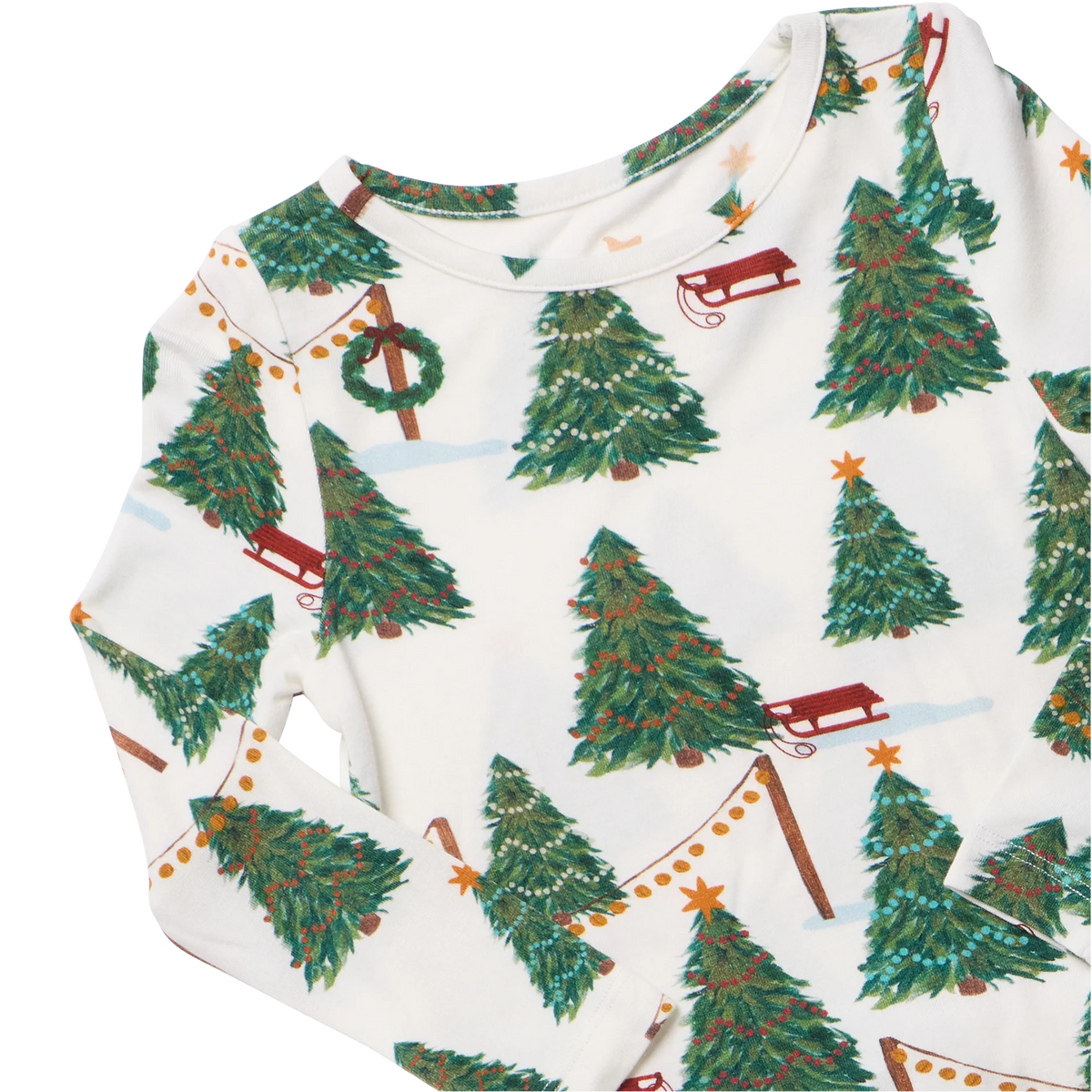 Baby Bamboo Romper-Christmas Tree Farm W26