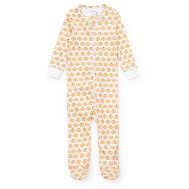 Parker Zipper Pajama Harvest Pumkin