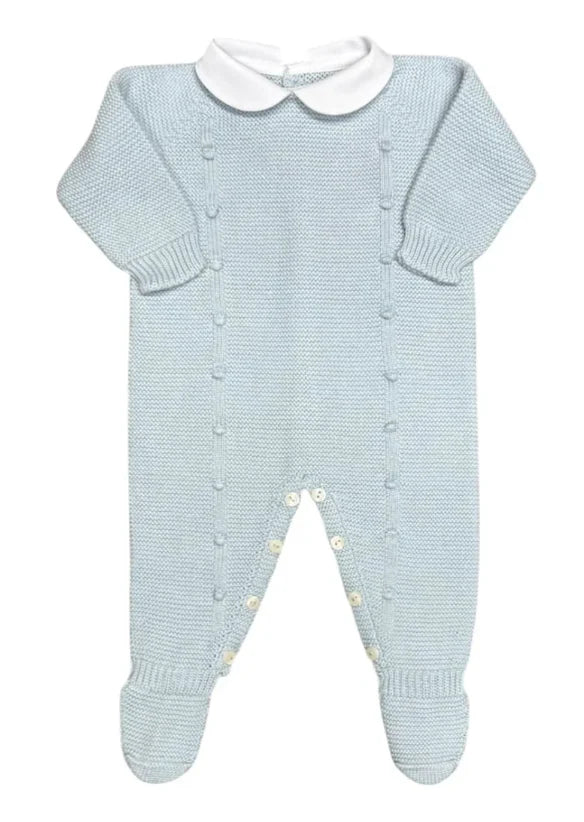 Footie with Baubles Light Blue