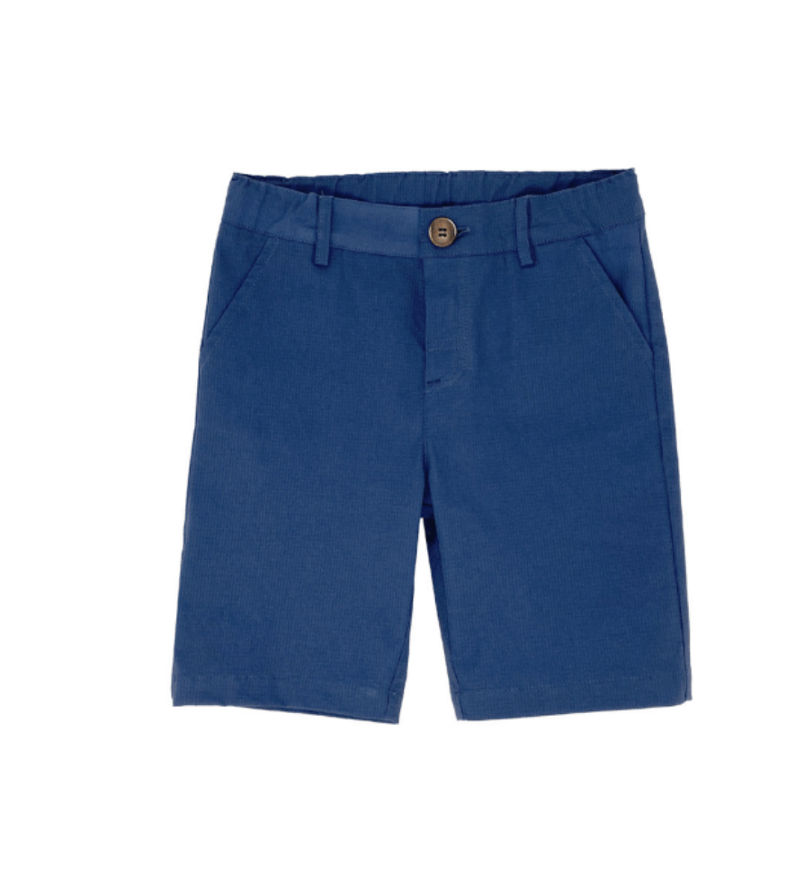 Crinkle Bermuda Short in Indigo