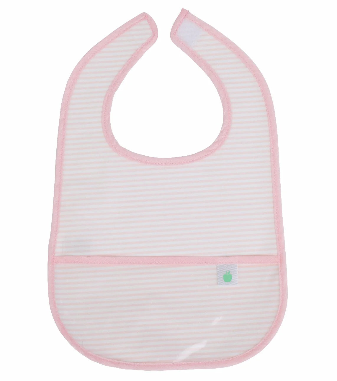 The Wipe It Bib Pink Stripe