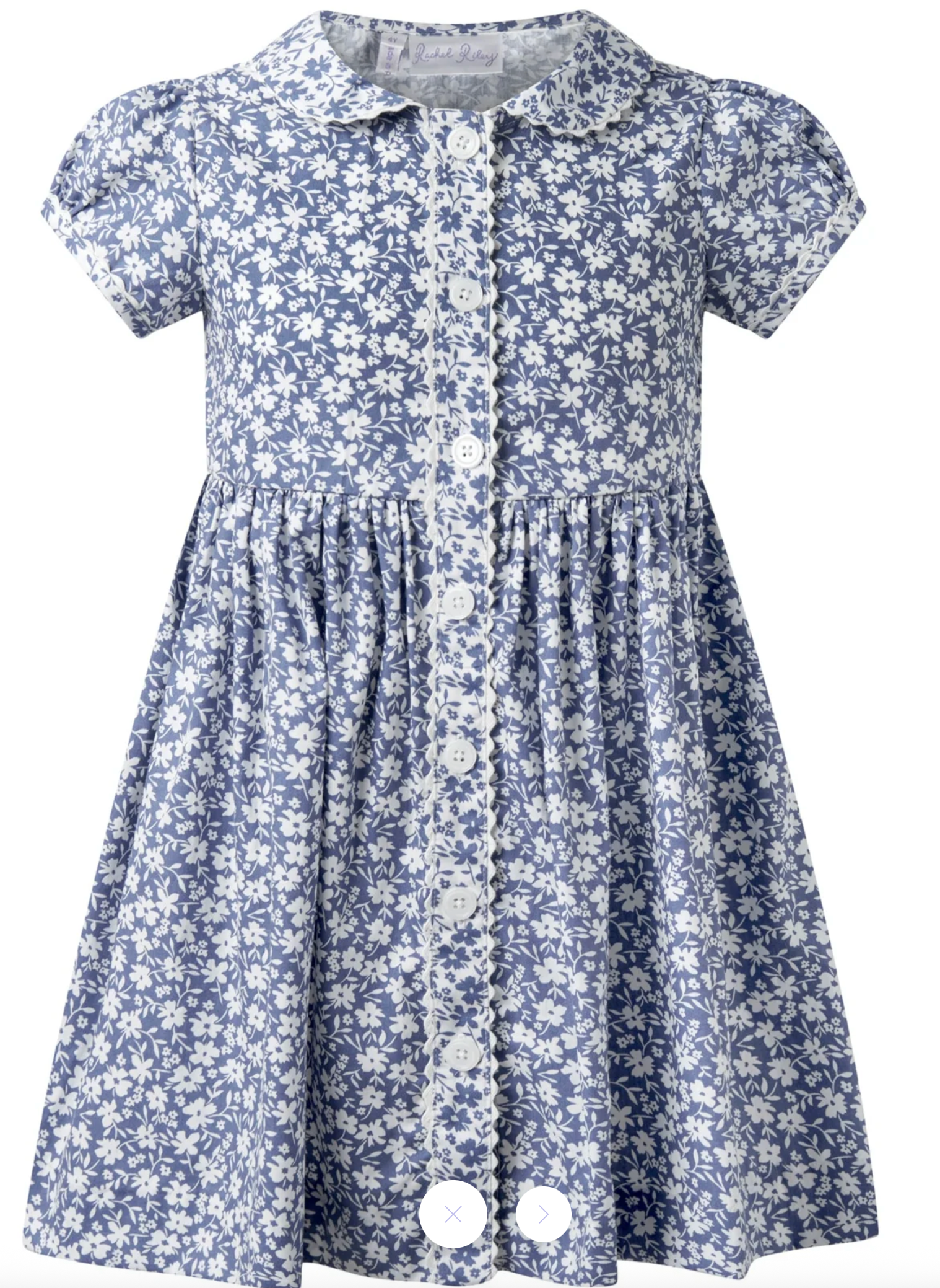 Floral SS smocked dress