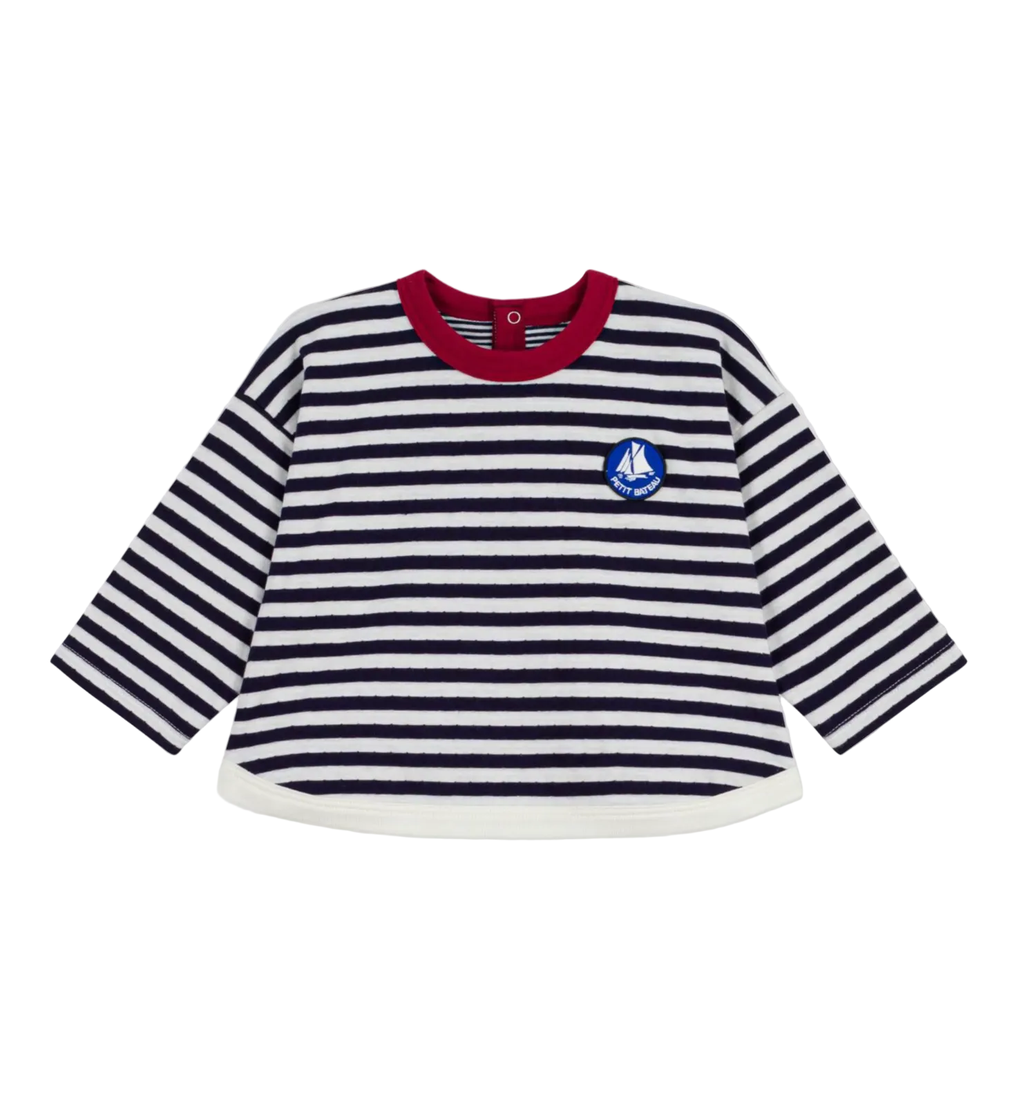 Baby Boy LA Stripe Tee with Boat logo