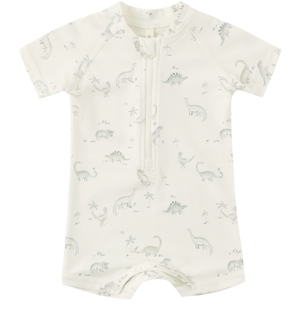 Zip Rashguard One-Piece Dinosaur