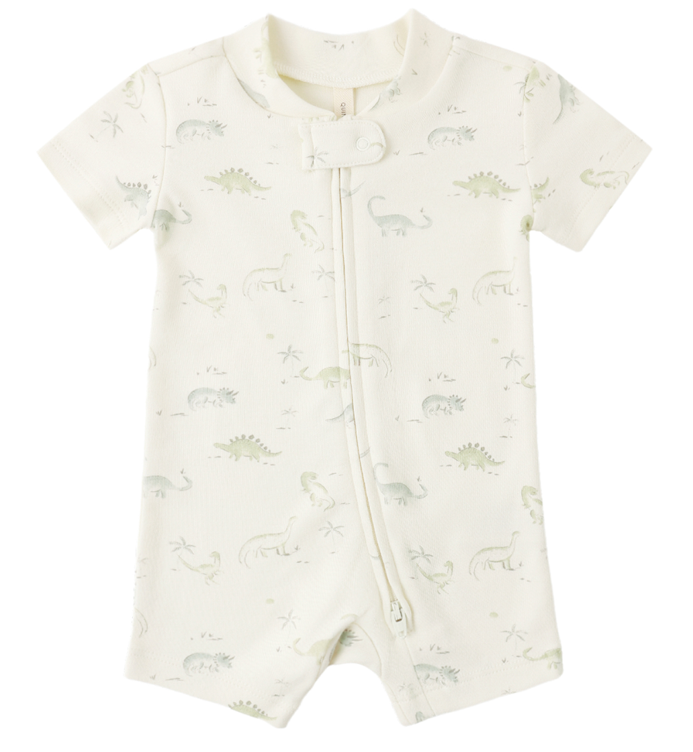 Zip Short Sleeve Sleeper Dinosaur