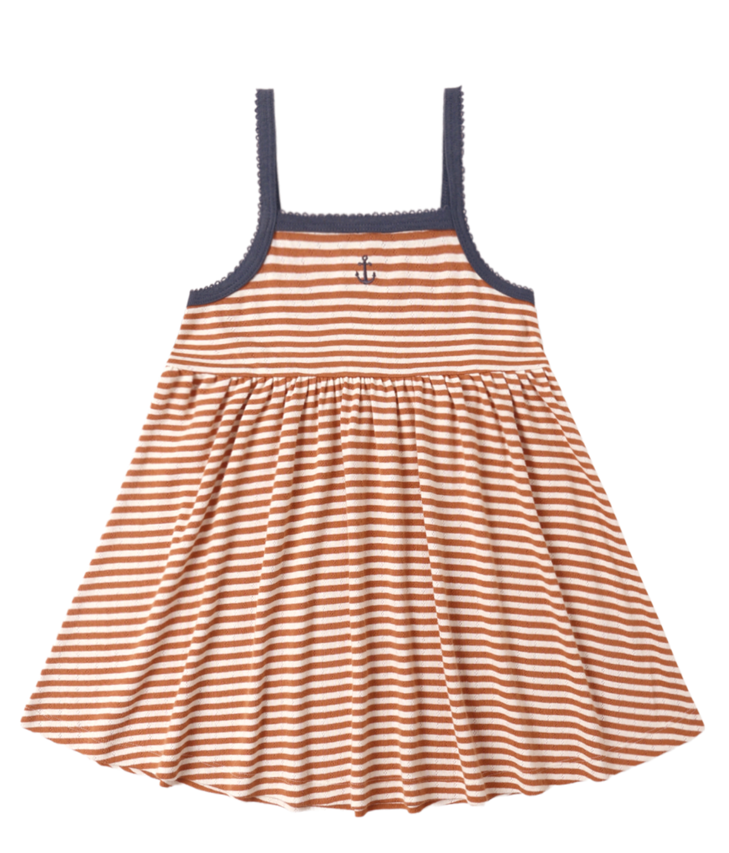 Lea Dress Poppy Stripe