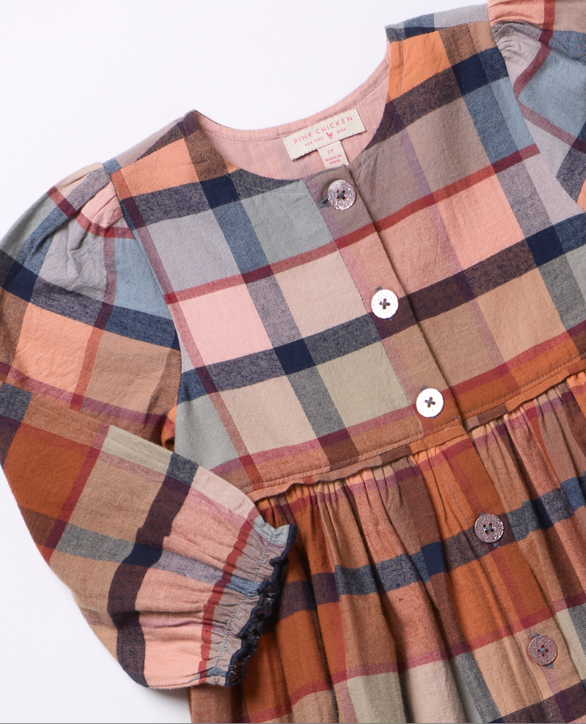 Girls Fatima Dress-Hayride Plaid F26