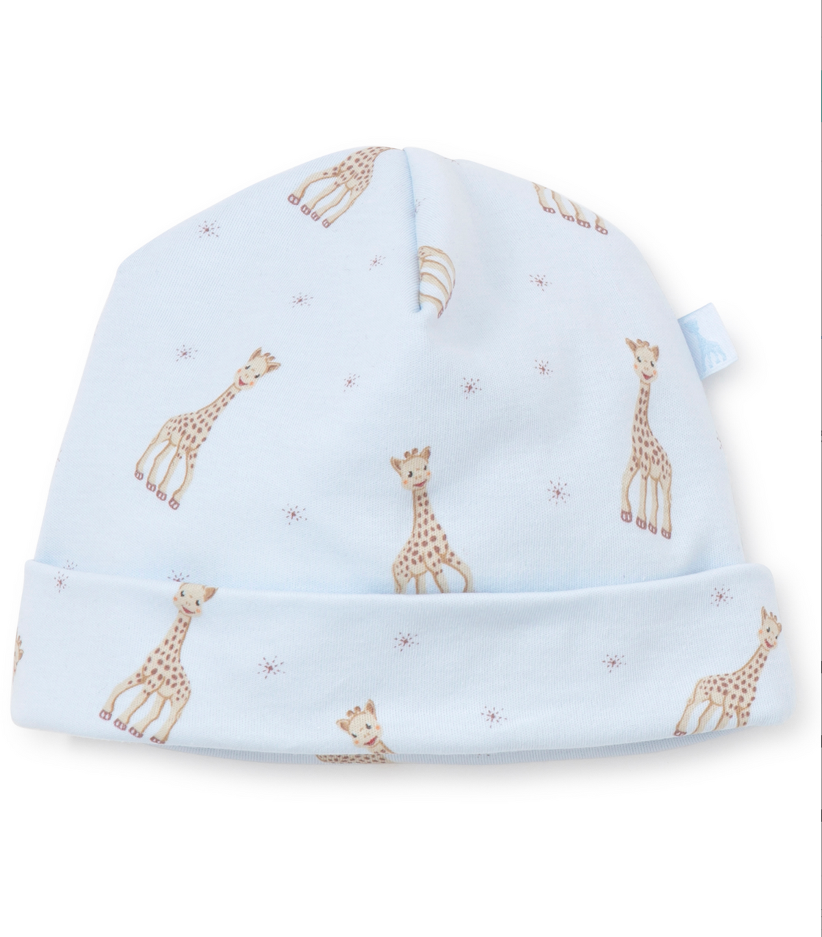 sophie la girafe print hat blue