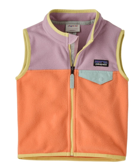 Baby Micro D Snap-T Vest Peach Sherbet