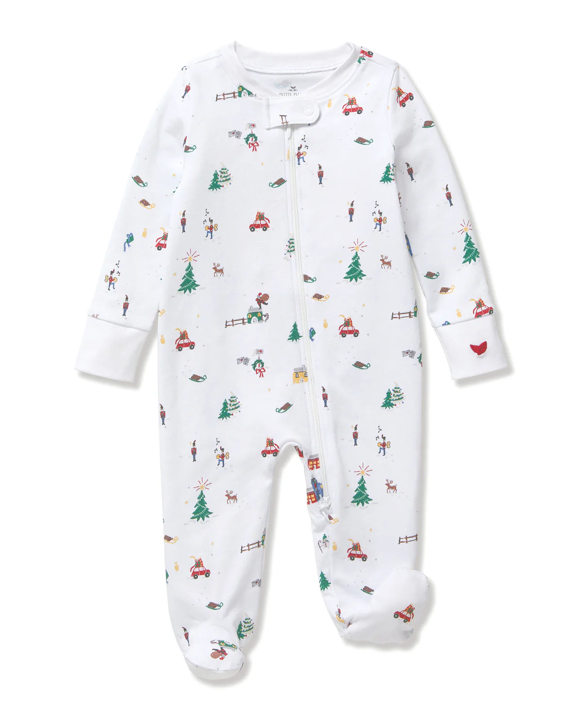 Baby Pima Romper In Holiday Town