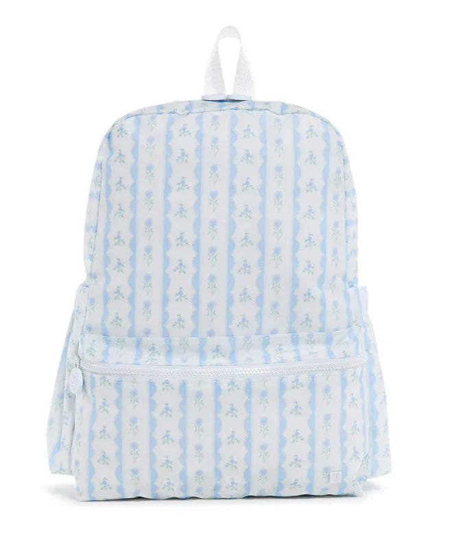 Backpack Ribbon Floral Large Blue
