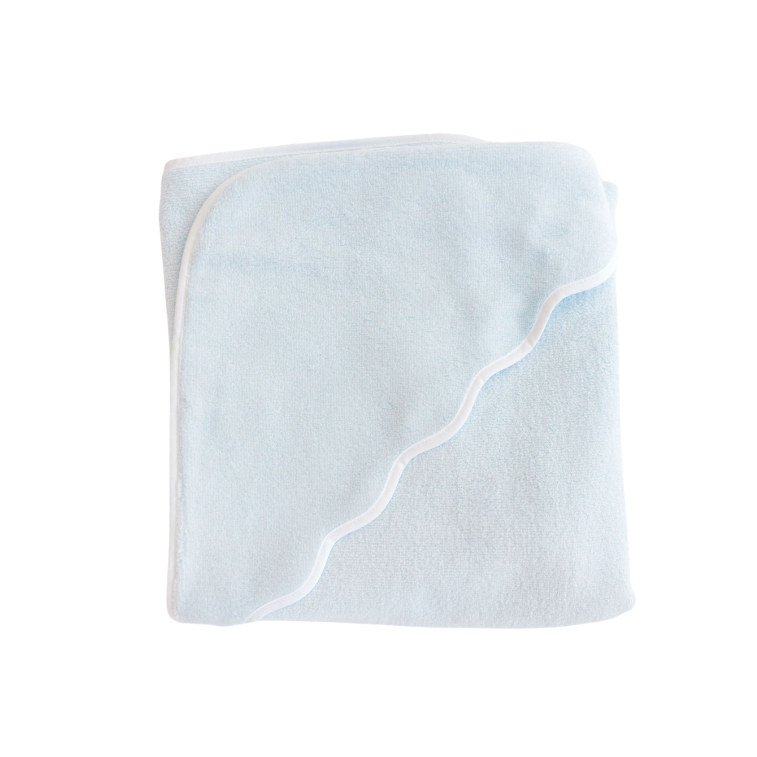 Hooded Towel Blue Terry