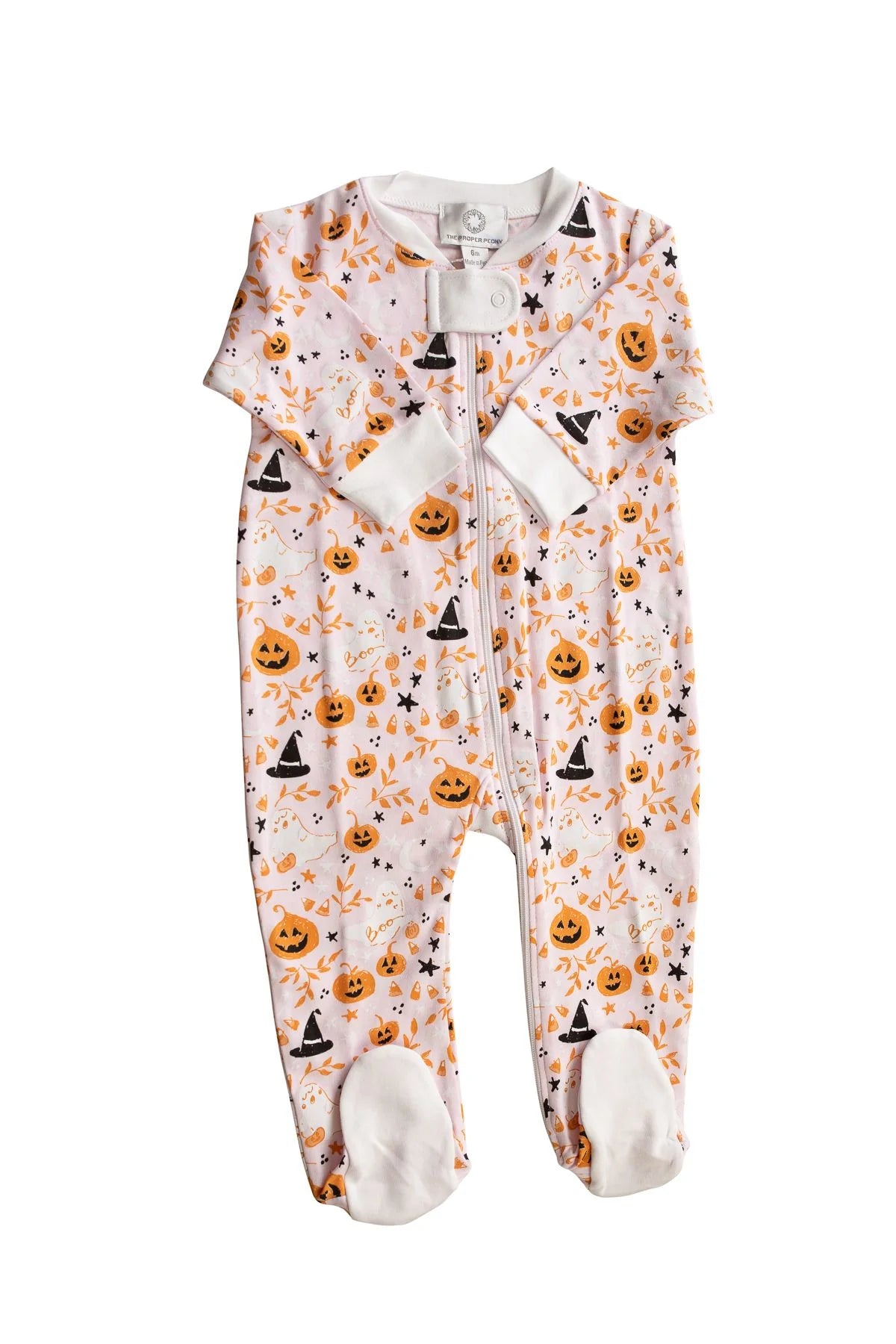Pink Casper Zipped Footie F26