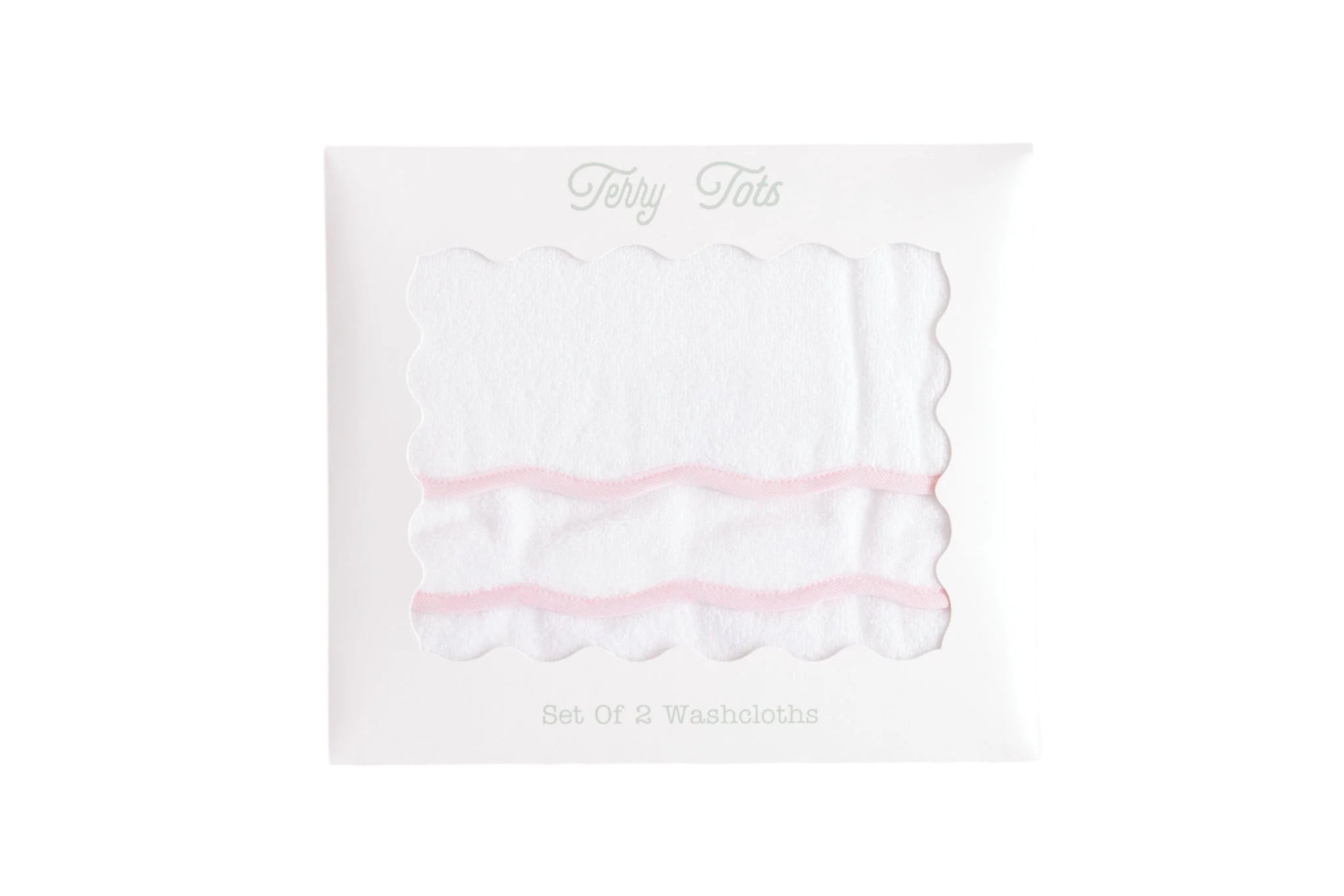 Washcloth – Pink Pinstripe