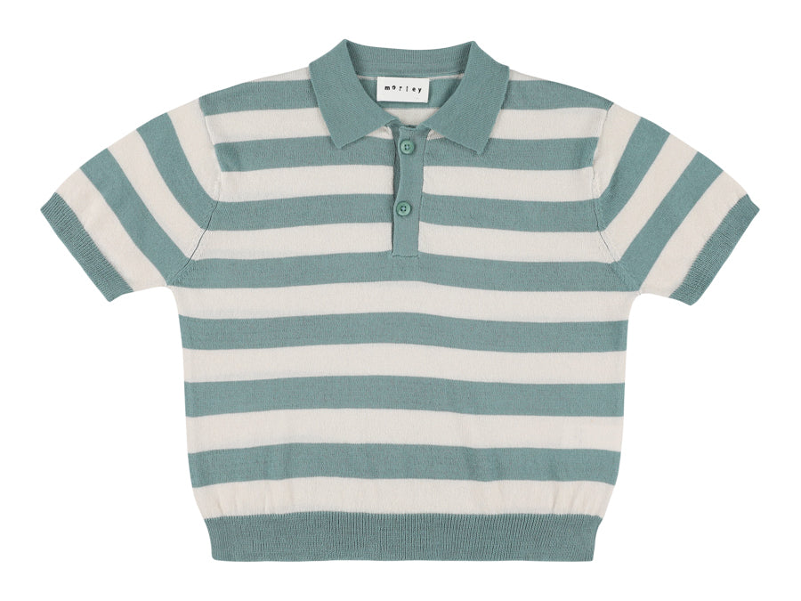 Xian Boys Knitted Polo Jade