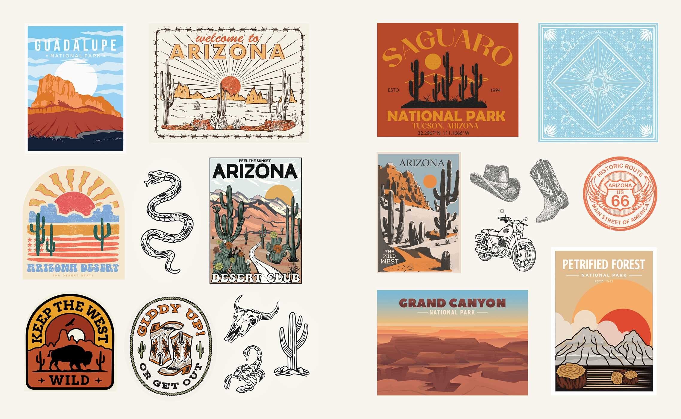 American Road Trip Sticker Book