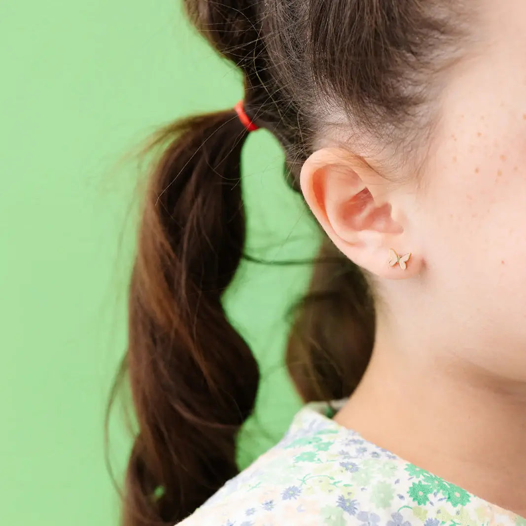 Enamel Butterfly Earrings