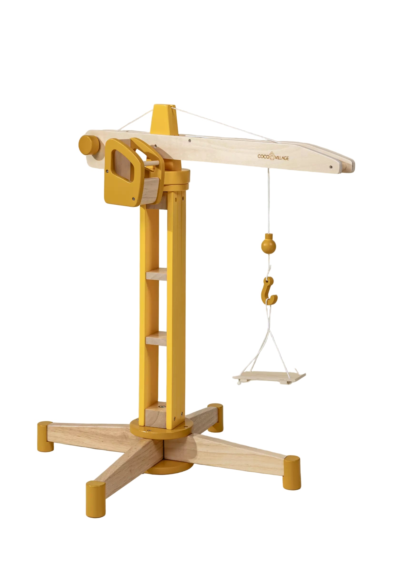 Oversized Wooden Construction Crane