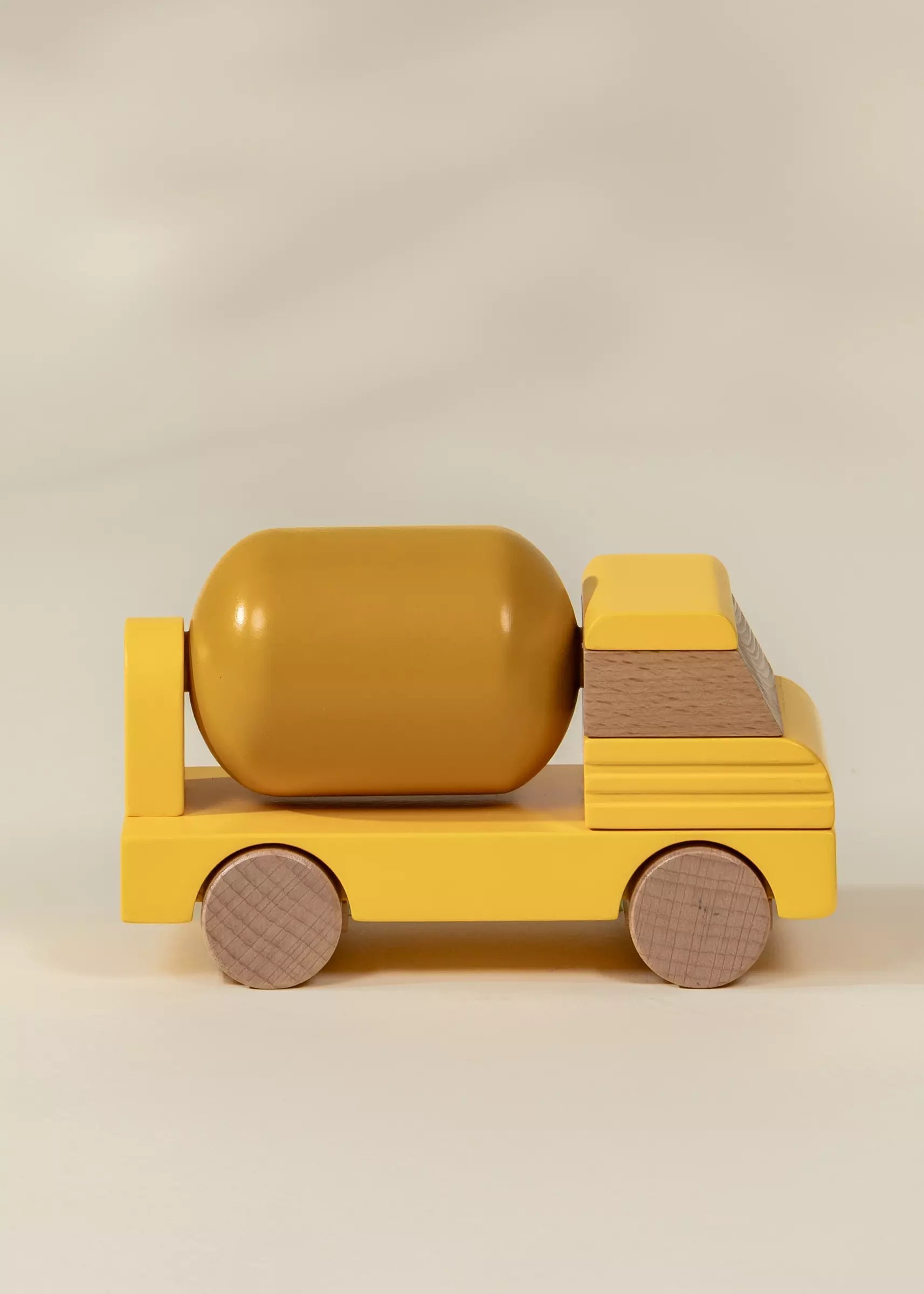 Wooden Construction Vehicle - Cement Truck