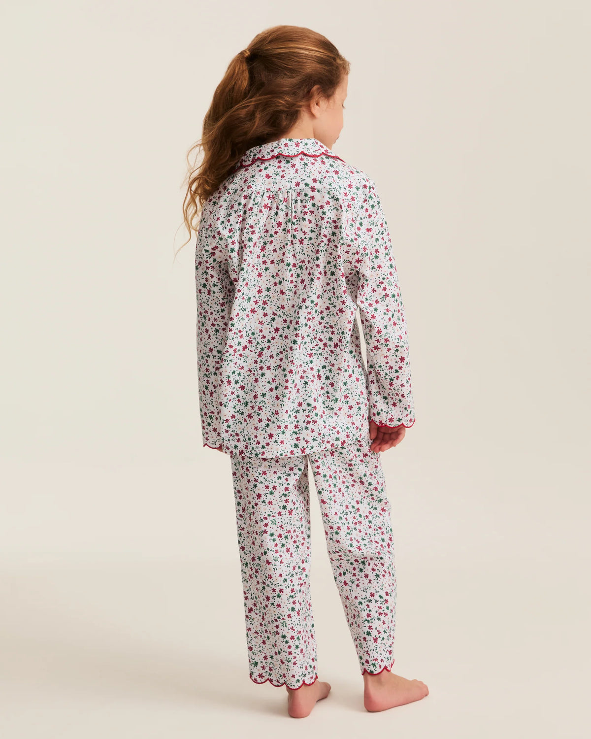 Kid's Twill Colette Pajama Set in Winter Garden