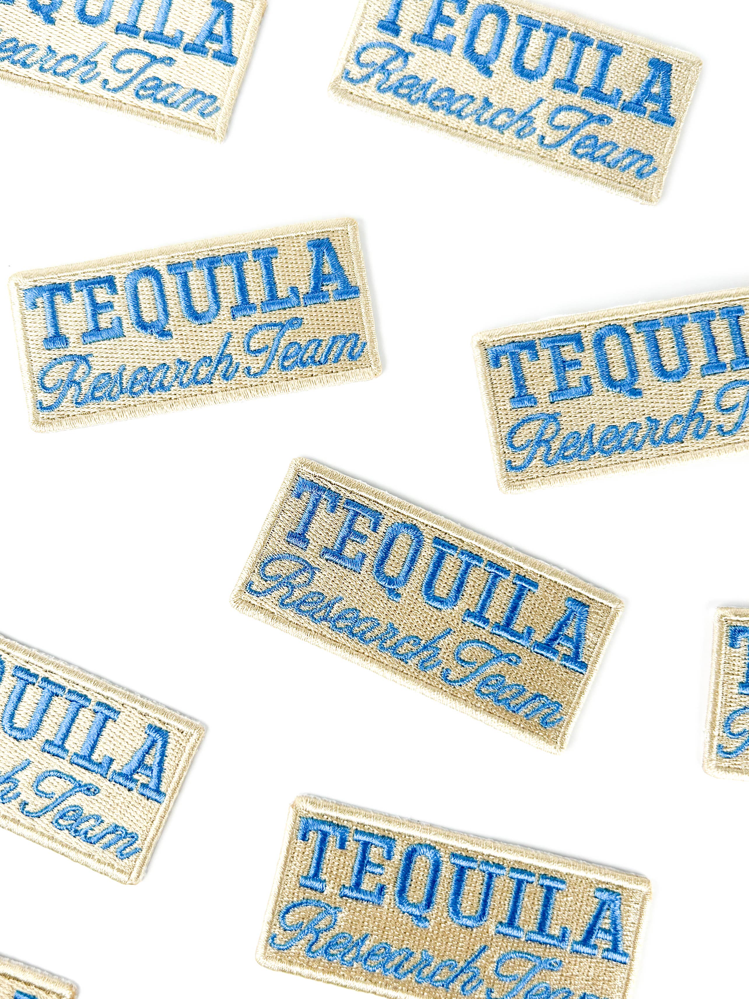 Tequila Research Team Embroidered Patch Funny Drinking Iron