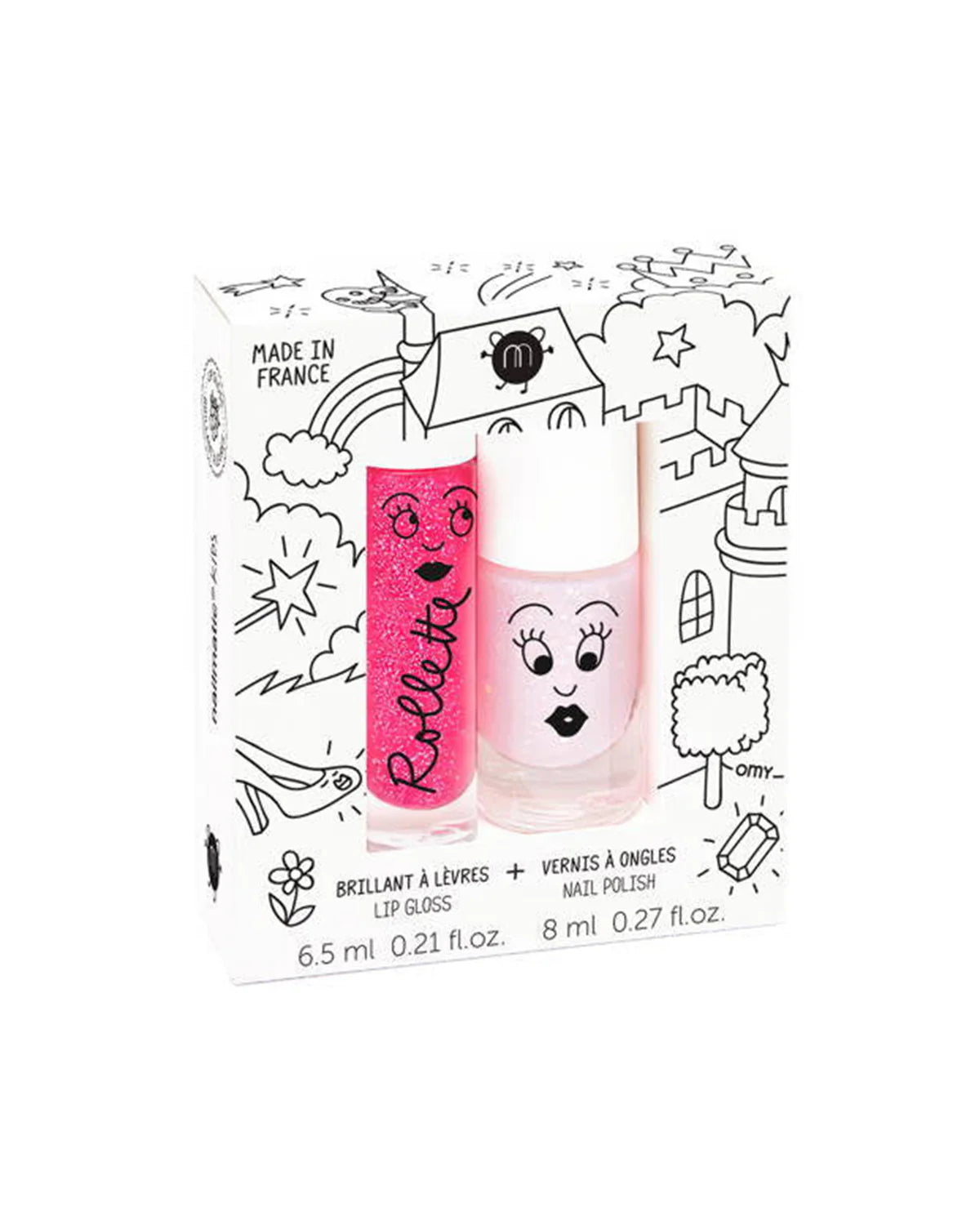 Nail Polish and Lip Gloss Set for Kids FAIRYTALES