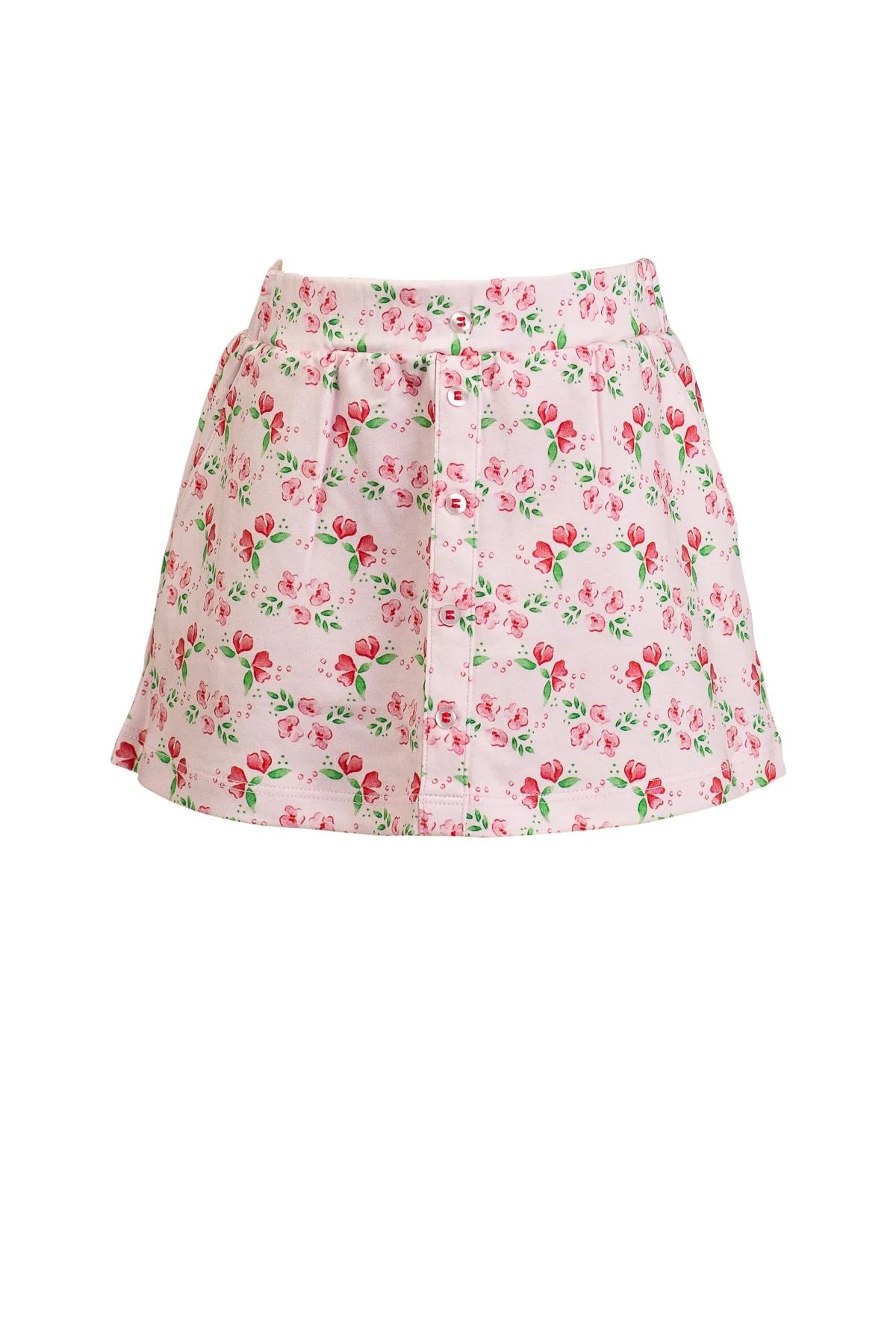 Zinnia Blooms Scalloped Skort F26