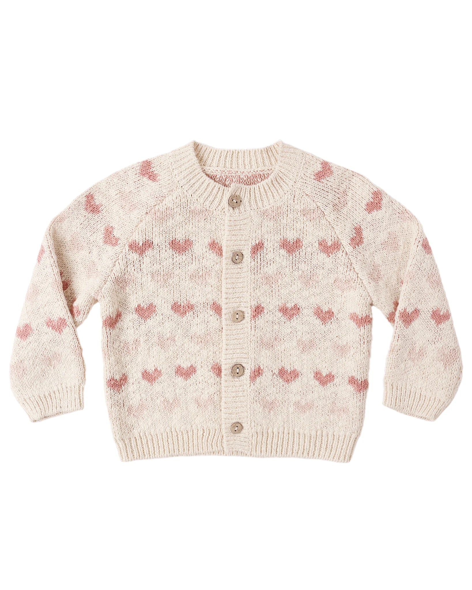 Knit Cardigan Hearts