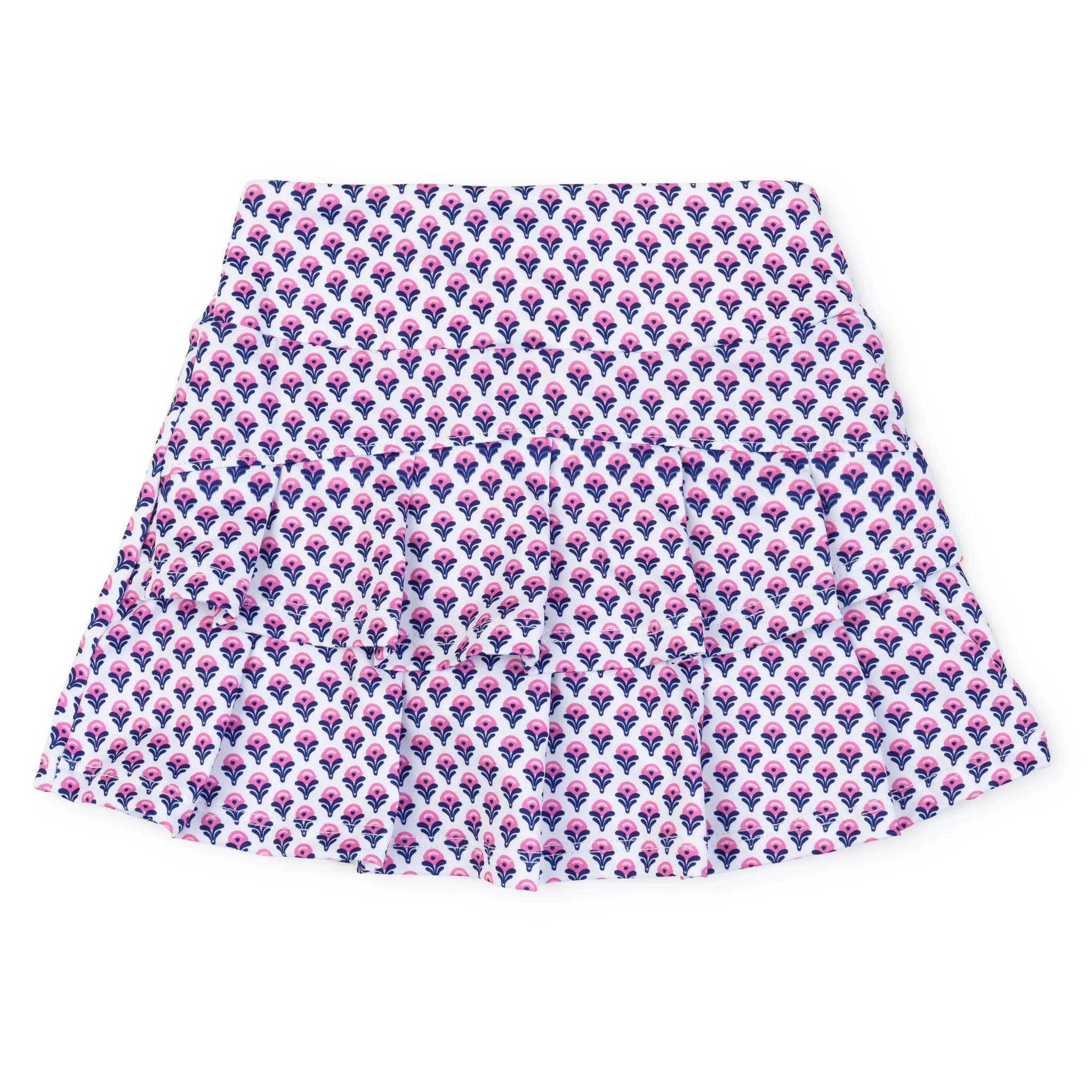 Margot Performance Skirt Boho Flora Hot Pink Navy