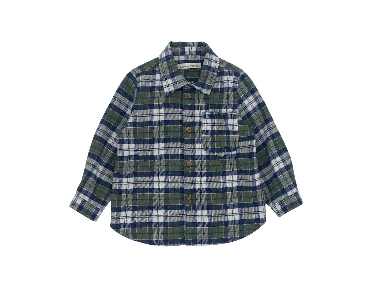 Check Shirt in Blue and Green